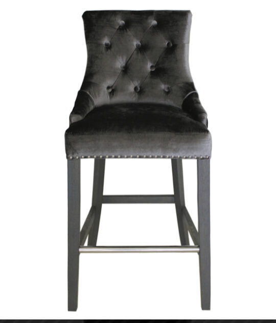 Crushed Velvet Bar Stool