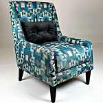 Blue Black Ronk Arm Chair