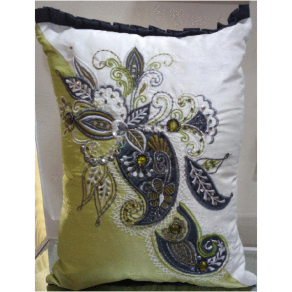 Pistachio Sequins Cushion