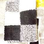 Black White Shaggy Rug Sz 160/230