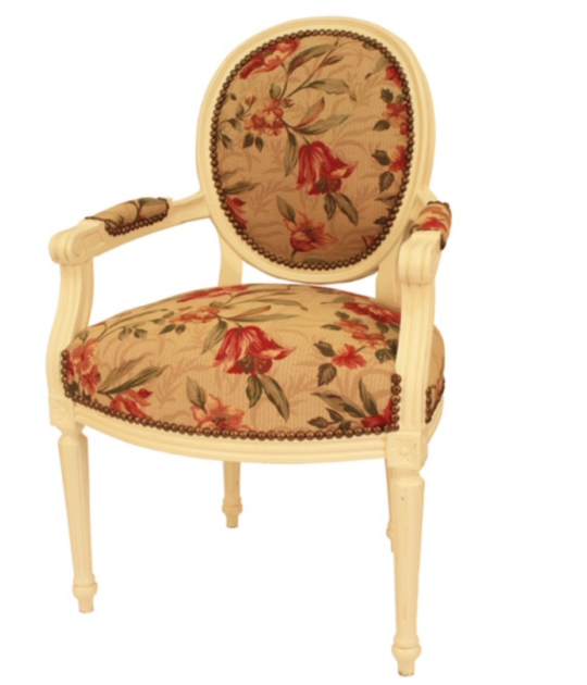 Antique Studded Arm Chair