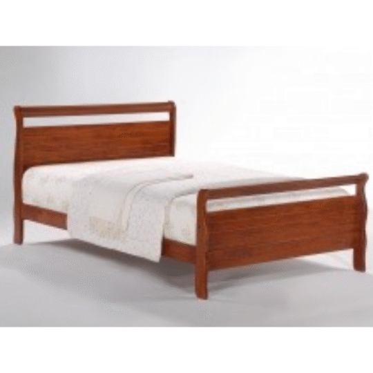 Rich Cherry Wooden Bed