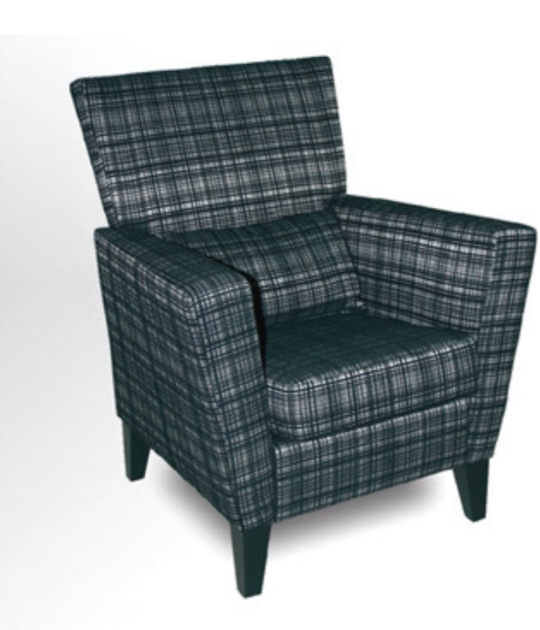 Dog Tooth  Arm Chair