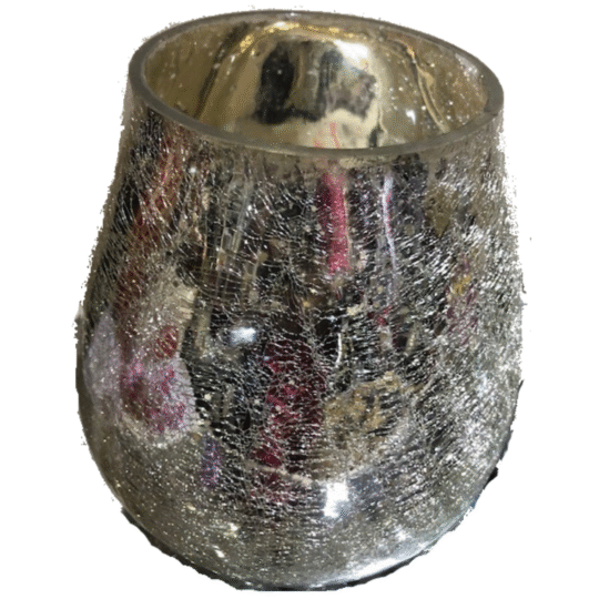 Crackle Bulb Vase
