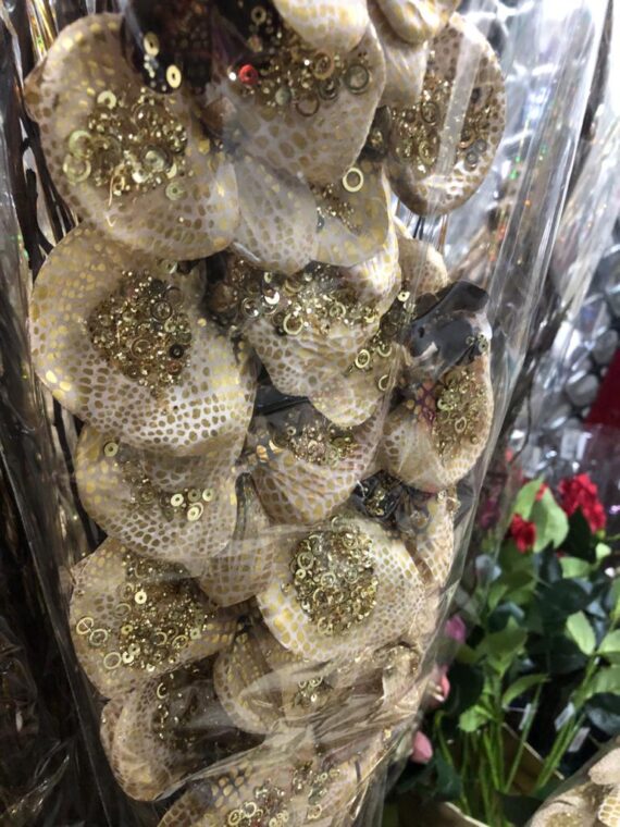 Gold Sequence Orchid with Brown Willow