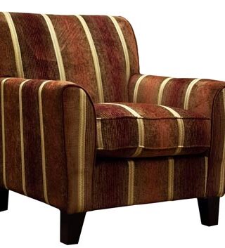 Large Striped 1 Seater Sofa