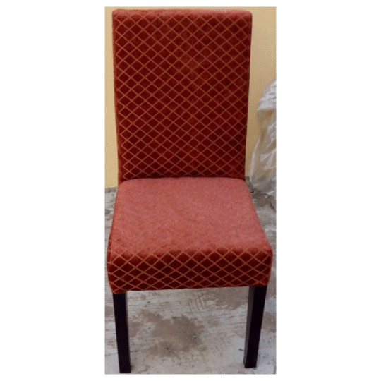 Burnt Orange Velvet Dining Chair