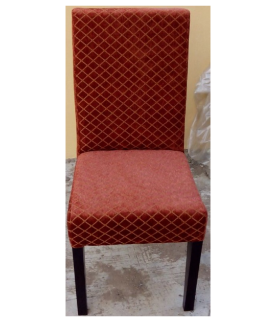 Burnt Orange Velvet Dining Chair