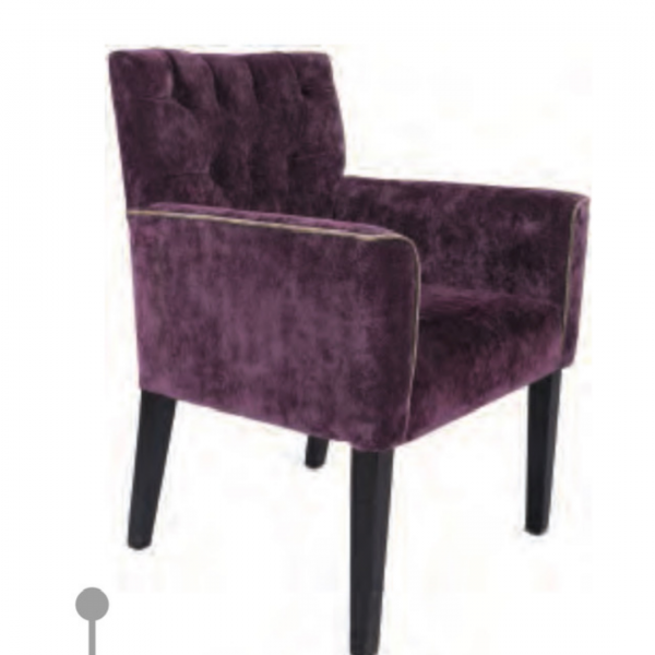 Aubergine Crushed Dining Chair