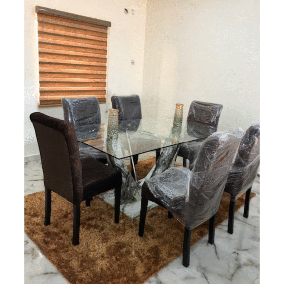 Tampered Glass Dining Table