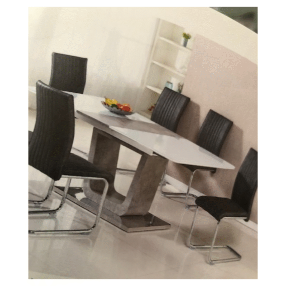Gloss Top Stone Dining Table
