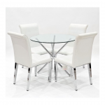 Round Glass Dining Set
