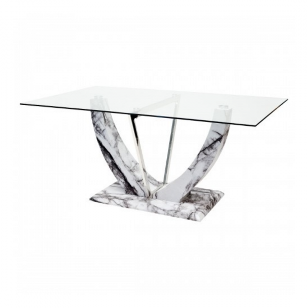Glass Top Luxury Dining Table