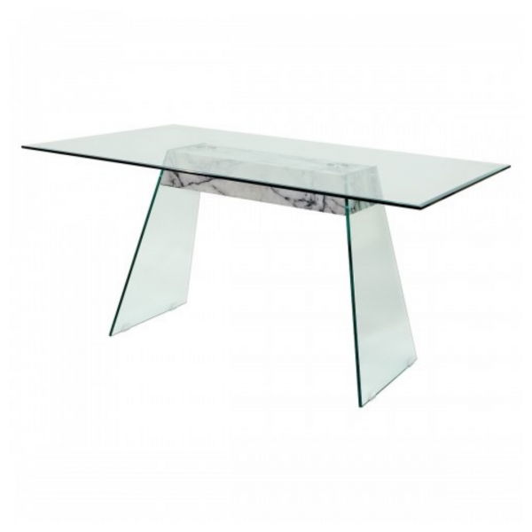 Glass Top with Luxury Dining Table