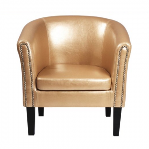 Gold Studded Tub Chair