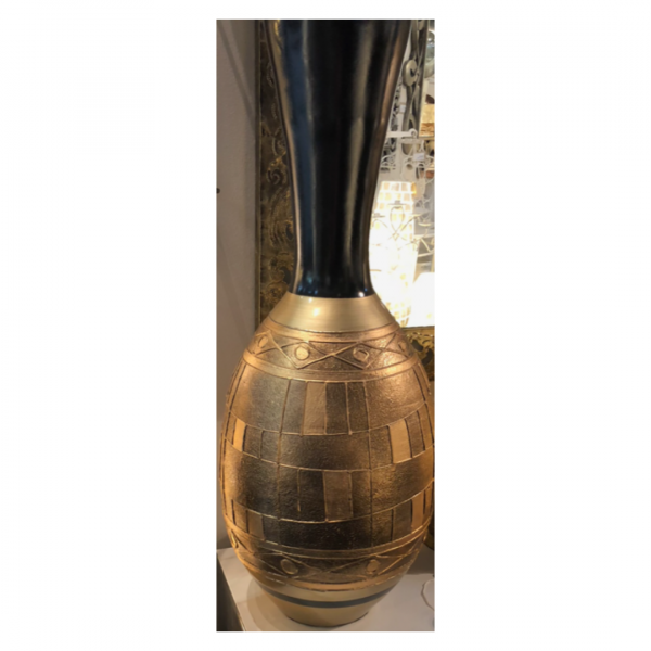 Black Gold Decor Vase 100cm