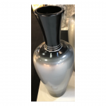 Large Black Silver 80cm Vase