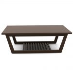 Dark Brown Wood Center Table