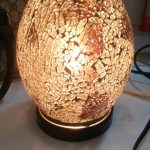 Small Mosaic Oval Lamp