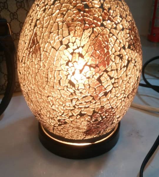 Small Mosaic Oval Lamp