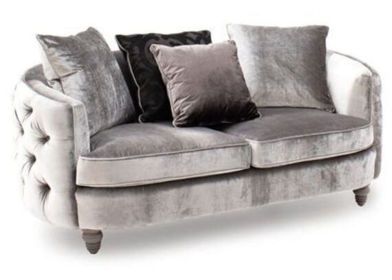Buttoned 2 Seater with Cushion