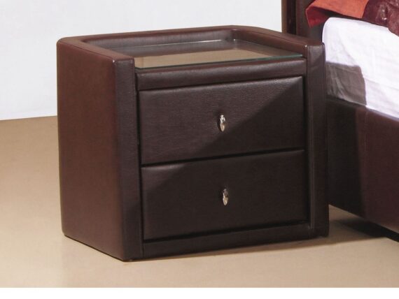 Black Leather Night Stand