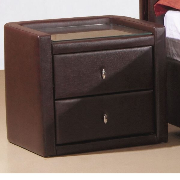 Black Leather Night Stand