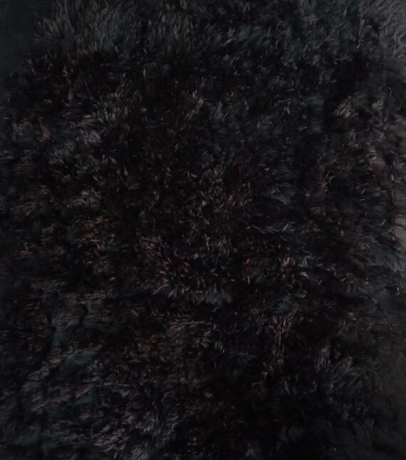 Black Shaggy Thick Wool 160/230