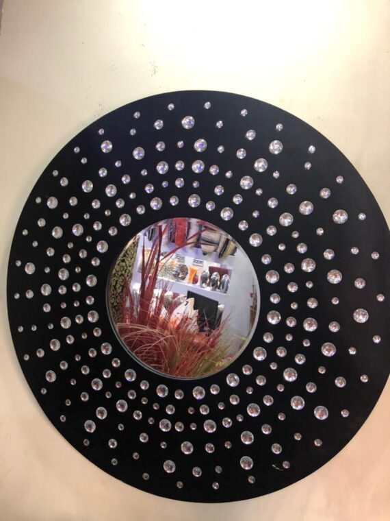 Black Diamante Mirror
