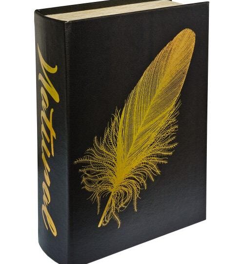 GOLD FEATHER STORAGE BOX