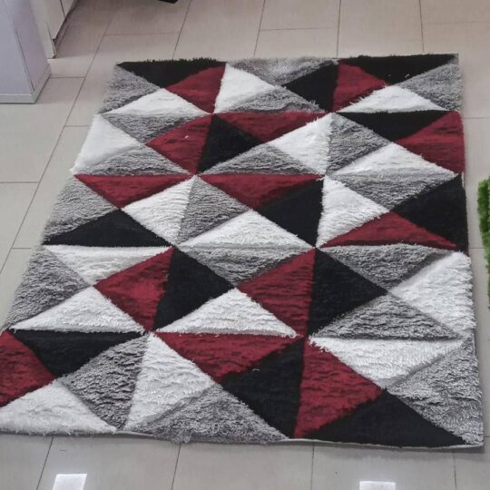 Venice Silver/Red Rug