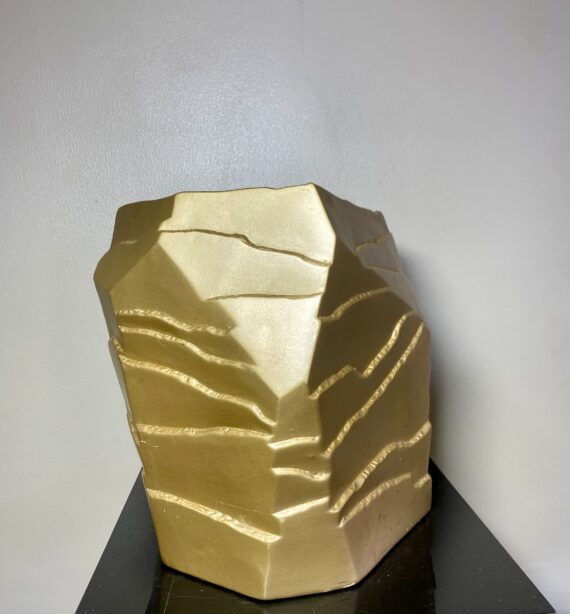 Gold Potted Plant Vase