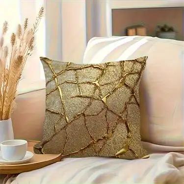 Black Brown Vintage Crack Cushion