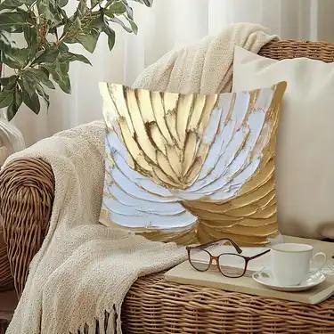 Velvet Elegant Abstract Cushion